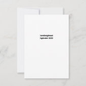 Carte Merci à un grand collaborateur (Dos)