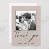 Carte MERCI Ajouter vos photos (Devant / Derrière)