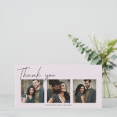 Carte MERCI Ajouter vos photos (Debout devant)