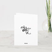 Carte Merci/Anniversaire de l'infirmière (Dos)