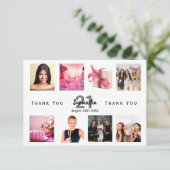 Carte Merci anniversaire photo collage femmes (Debout devant)