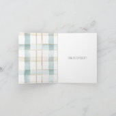 Carte Merci Aqua Mint Stripes (Intérieur)