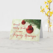 Carte Merci au gestionnaire de propriétés ornement d'arb (Fleur jaune)