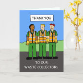 Carte Merci aux collecteurs de déchets (Fleur jaune)