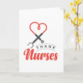 Carte Merci aux infirmières (Fleur jaune)