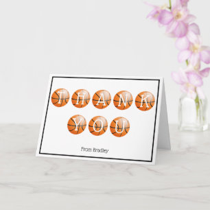 Carte Merci Basketball personnalisé