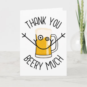 Carte Merci Beery Much - Visage Idiot