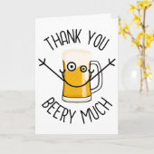Carte Merci Beery Much - Visage Idiot (Fleur jaune)