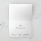 Carte Merci Belle Écriture du lever du soleil brisant la (Intérieur)