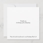 Carte Merci Belle Matin Lumière Sunrise Écriture (Dos)