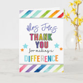 Carte merci bénévolat de faire un autre (Fleur jaune)