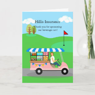 Carte Merci Beverage Panier Parrain Golf Course