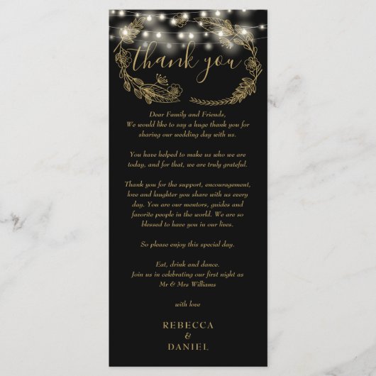 Carte Merci Black And Gold (Devant)