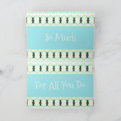 Carte Merci bleu clair (Intérieur)