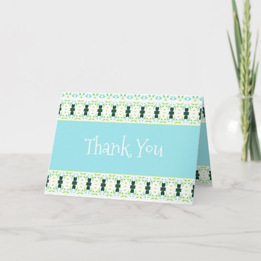 Carte Merci bleu clair (Devant)