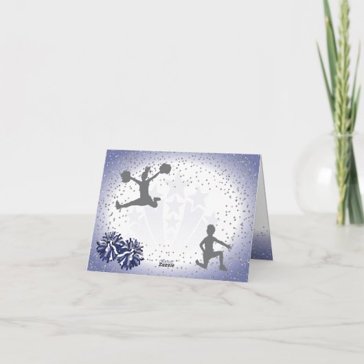 Carte Merci bleu marine (Dos)