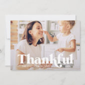 Carte Merci Bon thanksgiving moderne pays rustique (Devant)