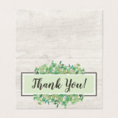 Carte Merci Botanique Verdure Eucalyptus Wood (Outside Unfolded)