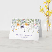 Carte Merci client fleur sauvage (Fleur jaune)