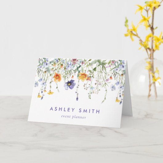 Carte Merci client fleur sauvage (Fleur jaune)