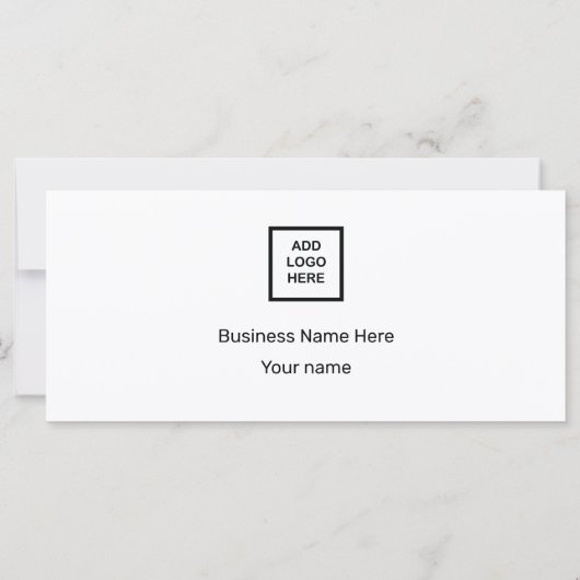 Carte Merci client simple et élégant (Dos)