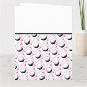 Carte MERCI COACH Dames équipe de golf rose noir blanc (Dos)