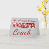 Carte Merci Coach De Toutes Les Lettres De Baseball (Fleur jaune)