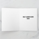 Carte MERCI COACH Golf Balls Team Green Black (Intérieur)