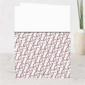 Carte MERCI COACH Joueurs de l'équipe de baseball Rouge (Dos)