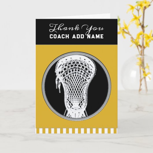 Carte Merci Coach Lacrosse (Fleur jaune)