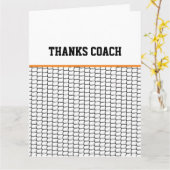 Carte Merci Coach Lacrosse Net Orange Cage (Fleur jaune)