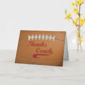 Carte Merci Coach Large Grunge Football pour le fan de s (Fleur jaune)