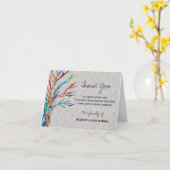 Carte Merci commémoratif funéraire de Sympathy (Fleur jaune)