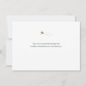 Carte Merci d'abeilles dorées moderne (Dos)