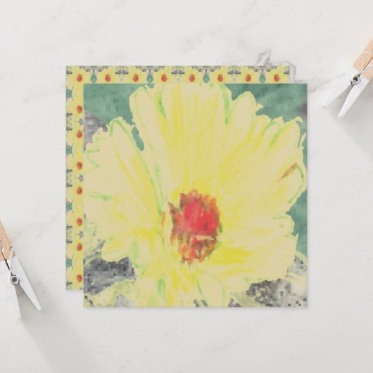 Carte Merci Daisy (Devant/Arrière en situation)