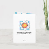 Carte Merci Daisy Joy Bande bleue (Dos)