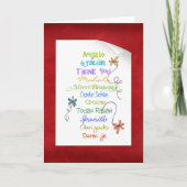 Carte Merci dans différentes langues (Devant)