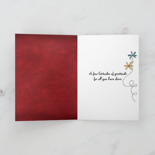 Carte Merci dans différentes langues (Intérieur)