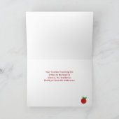 Carte Merci d'appréciation de l'enseignant | Animaux de  (Intérieur)