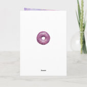 Carte Merci d'aquarelle de Donut (Dos)