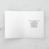 Carte Merci d'aquarelle orange vintage (Intérieur)