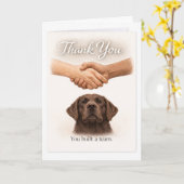 Carte Merci d'avoir créé une équipe de chien guide – (Fleur jaune)