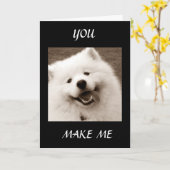 CARTE **MERCI D'AVOIR RECHAUFFE MES PIEDS FROIDS*** JE T (Fleur jaune)