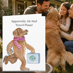 Carte Merci d'avoir trouvé mon chien perdu Drôle de voya