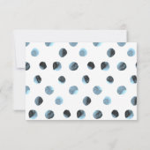 Carte Merci de baleine bleue mignonne (Dos)