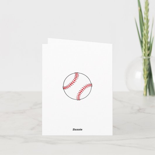 Carte Merci de baseball (Dos)