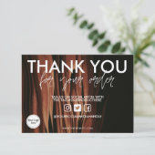 Carte Merci de café aquarelle (Debout devant)