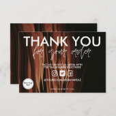 Carte Merci de café aquarelle (Devant / Derrière)