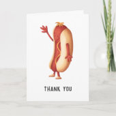 Carte Merci de chien chaud mignon (Devant)