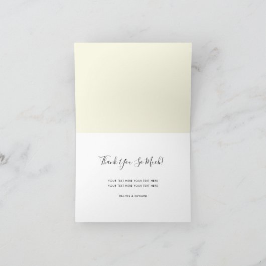 Carte Merci de citron frais (Intérieur)